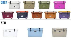 A Chart Depicting The Size Of Various Yeti Coolers From Left