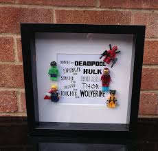 Birthday Shadow Box Ideas For Boyfriend Superhero Shadow Box Frame Customise Heroes Minifigures Gift Daddy Dad For Him Father Day Birthday Super Daddy Shadow Box Frames Box Frames Shadow Box