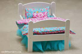 You asked how we make our beds. How To Make A Reversible Blanket For An Ikea Doll Bed