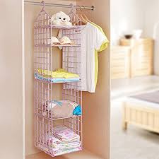 Easy to install 16 pockets clothes socks underwear storage rack closet wardrobe hanging organizer. Buy Toua Plastic Hanging Closet Organizer 5 Layers Diy Folding Wardrobe Storage Rack Hanging Storage Shelving Hook Underwear Bra Clothes Pants Tie Storage Rack Online At Low Prices In India Toua