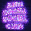 Anti social social club neon . 3