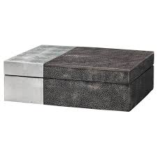 Raymond Decorative Box In 2020 Decorative Boxes Modern Decorative Boxes Silver Leaf