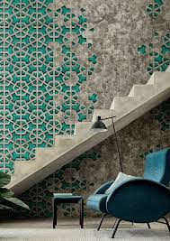 Walls Reminiscent Of The 50s Wall Deco Contemporary Wallpaper Wall Design