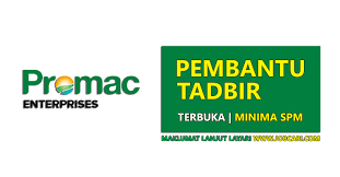 Check spelling or type a new query. Jawatan Kosong Di Promac Enterprises Sdn Bhd Pembantu Tadbir Blog Minda Media Sosial