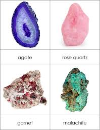 Types Of Gemstones And Minerals From Montessori For Everyone Minerals Montessori Science Montessori