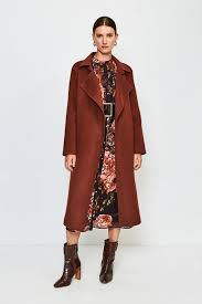Karen millen black logo print coat/mac size 12. Sale Coats Jackets Karen Millen
