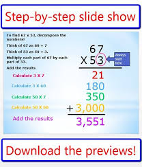 Partial Product Multiplication Worksheets And Powerpoint Slide Show Partial Product Multiplication Partial Products Math Methods