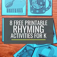 Choose from an array of sizes to fit your space + style. 8 Free Rhyming Activities For Kindergarten Kindergartenworks