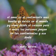 Maria Socorro El Amor Es El Sentimiento Mas