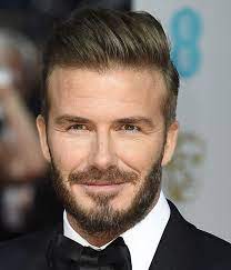David Beckham S Hair 2015 Baftas David Beckham Beard David Beckham Hairstyle Beckham Hair
