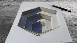 Russell's board anamorphic 3d effects in drawing, followed by 177 people on pinterest. How To Draw 3d Hexagonal Hole Drawing An Anamorphic Illusion Youtube