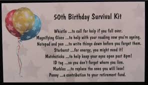 Birthday Jokes For Mom 50th Birthday Survival Kit Joke Novelty Gift Birthday Survival Kit Moms 50th Birthday 50th Birthday