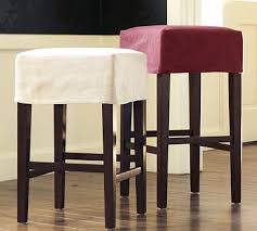 Napa Backless Barstool Slipcovers Pottery Barn Backless Bar Stools Bar Stool Slipcovers Bar Stools