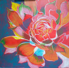 I notice that the paint by numbers show through to muck on the canvas. How To Paint Flowers With Acrylics Step By Step Hens And Chicks
