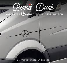 Autocollant Rayure Sur Les Cotes Mercedes Sprinter Vario Decal Graphics 311 313 Van Camper Ebay