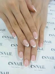 French En Una Ovalada Nails Gel Nails French French Tip Nails