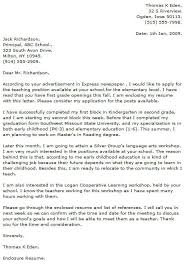 Top Teacher Cover Letter Examples Resume Now