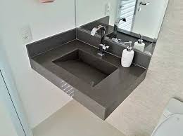 51 Banheiros Cinza Dicas Pra Decorar Com Outras Cores Banheiro Cinza Cinza Absoluto Pias De Banheiro