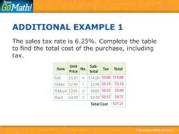 Calculating Sales And Income Tax Ppt Download