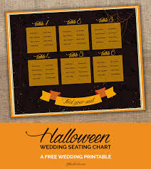 Seat Your Guests In Scary Style Halloween Wedding Seating