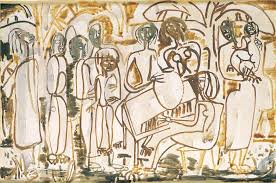 On palm sunday all the children and youth come into the sanctuary toward the end of the music time waving palm b… Palm Sunday Ian Fairweather Qagoma Learning