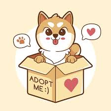 Adopt A Pet Concept Chibi Dog Cute Tumblr Wallpaper Adoption
