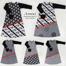 Melayani pembuatan seragam batik custom desain baik skala besar maupun kecil seperti seragam. Gamis Anak Aruna Paud Tk Desain 1 Obral Batik Murah Batikunik Com