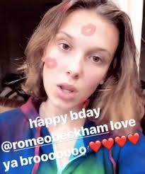 Romeo beckham and millie bobby brown. Millie Bobby Brown El Primer Amor De Romeo Beckham