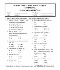 Maybe you would like to learn more about one of these? Berikut Soal Matematika Kelas 5 Semester 2 Pdf
