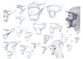 Espire Respirator Reveals Facial Emotion While Improving Airflow Gas Mask Industrial Design Sketch Mask