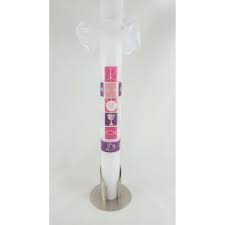Kerze mit dem motiv kreuz und fische. Kommunionkerze Pink Fur Madchen