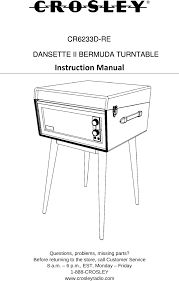 Check spelling or type a new query. Cr6233d Dansette Ii Bermuda Turntable User Manual Modern Marketing Concepts