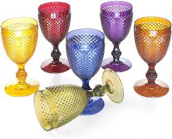 I bicchieri colorati allegri e fantasiosi. Excelsa Calici Da Vino In Plastica Infrangibile Trasparente Ato Casa