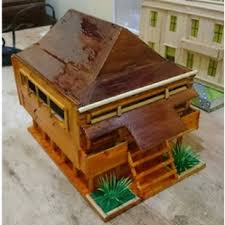 Rumah adat bangka belitung rakit limas. Miniatur Rumah Adat Bangka Belitung Shopee Indonesia