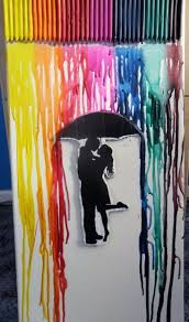 Crayon Drip Art Drip Art Dripping Paint Art Melted Crayon Canvas