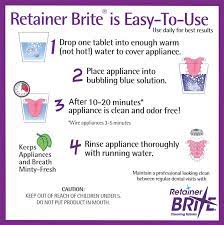 Save 10% on retainer brite now with coupon code: Ortho Care Uk Ltd On Twitter Hi Jo Here Are The Instructions That Relate To The New Formula Retainer Brite Tablets Hope This Helps