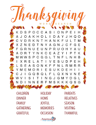 Did your favorite fruits make our list? Thanksgiving Word Search Puzzle For People With Dementia Easy Format American Home Health S Blog