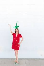 Diy Strawberry Costume Easy Homemade Halloween Costumes Best Diy Halloween Costumes Diy Halloween Costumes Easy