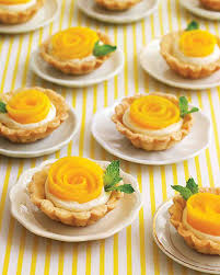 Mango Rosette Tartlets Desserts Food Dessert Recipes