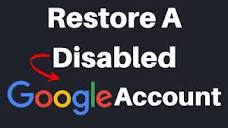 How To Request To Restore Your Google Account - YouTube