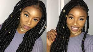 Dreadlocks are essentially entangled locks of hair achieved through various means of rolling hair. Easiest Way To Do Faux Locs Protective Style On My Natural Hair Starringashleya Youtube
