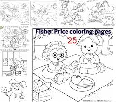 Printable Fisher Price Coloring Page Fisher Price Little People And Toys Coloring Pages People Coloring Pages Coloring Pages Color Crafts