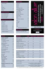 Tri Fold Menu Design For A New Salon In Mount Bethel Pa Beauty Salon Supplies Home Hair Salons Beauty Salon Design