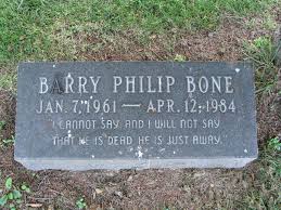 Barry Philip Bone (1961-1984)