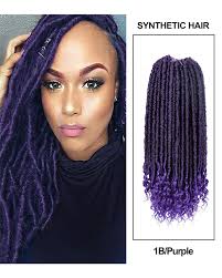 How to have lovely curls? 16 20 6 Packs Lot 1b Purple Black Purple Goddess Faux Locs Crochet Hair Soft End Natural Synthetic Braids Hair Extension For Afro Black Women Locks Xmky Braid 6 45 99