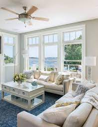 Beach House Tour Rhode Island Beach Cottage Cottage Living Rooms Beach House Living Room Coastal Living Rooms