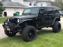 Pin army jeep colouring pages on pinterest. 2016 Jeep Wrangler Jk Wheel Offset Super Aggressive 3 5 Suspension Lift 4 1217059 Anthem Off Road