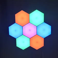 A collection of sound absorbing wall panels made of cement, wood wool, and water that come in geometrical shapes to create cool patterns on your walls. 2020 New Magnetic Hexagon Creative Rgb Led Nanoleaf Aurora Smart Lighting Kits Nanoleaf Aurora Panel Rgb Light Buy Magnetic Hexagon Led Diy Hexagon Wall Lamp