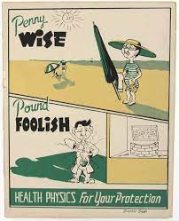 Health Physics Poster From 1947 Physics Poster Propaganda Posters Poster