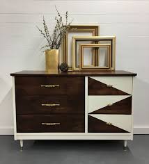 1960 S Mid Mod Makeover Shabby Chic Dresser 1960s Furniture Furniture Makeover